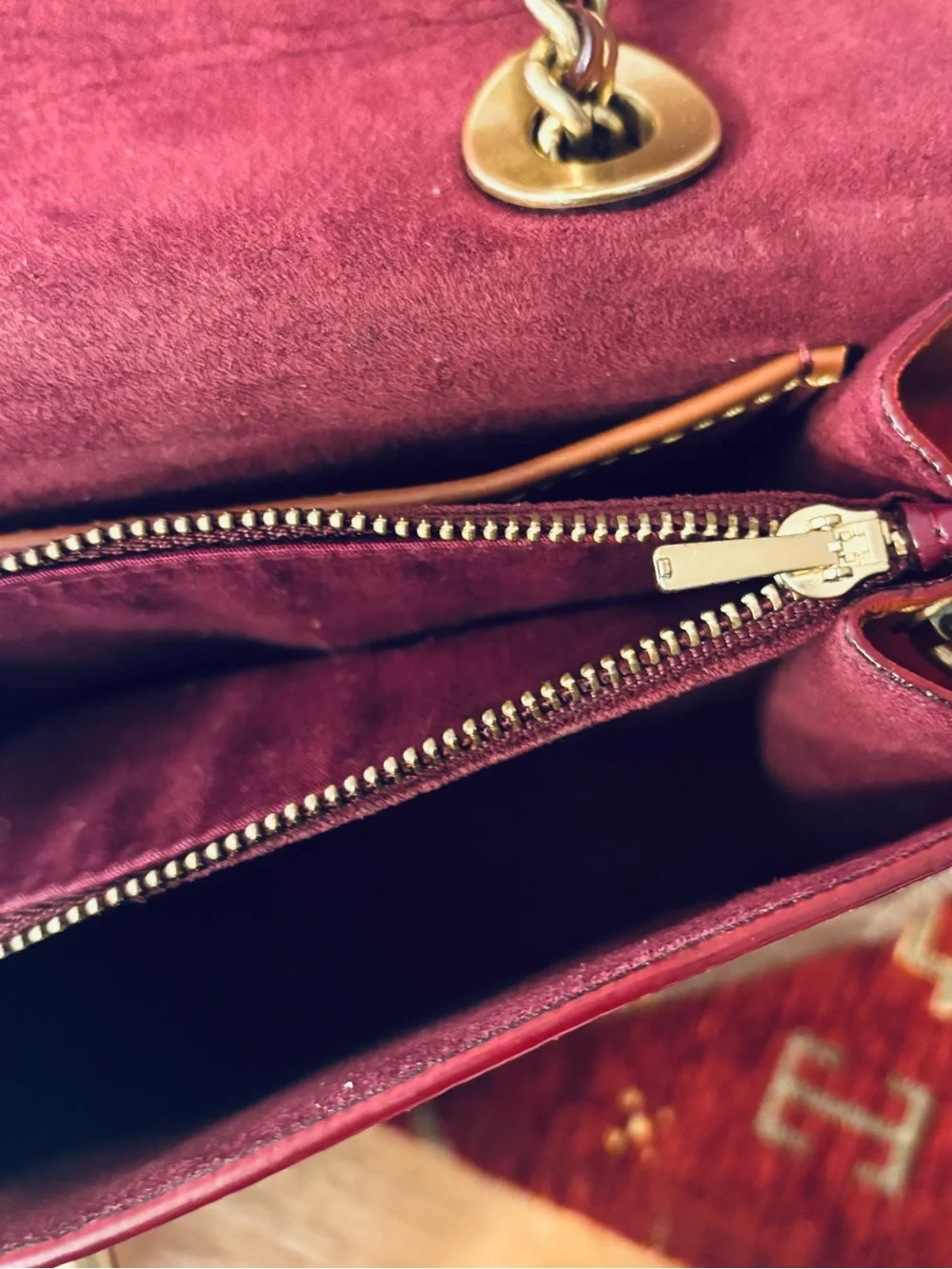 Coach Signature Canvas and Leather Crossbody in Cognac/Tan